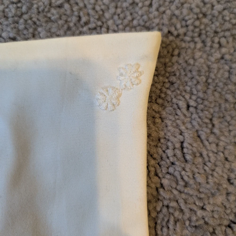 Vintage White Embroidered Women's Nylon Gloves
